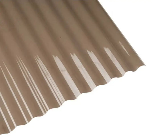 Plancha policarbonato ondulado bronce 0,5x810x2000mm