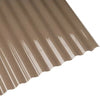 Plancha policarbonato ondulado bronce 0,5x810x2000mm