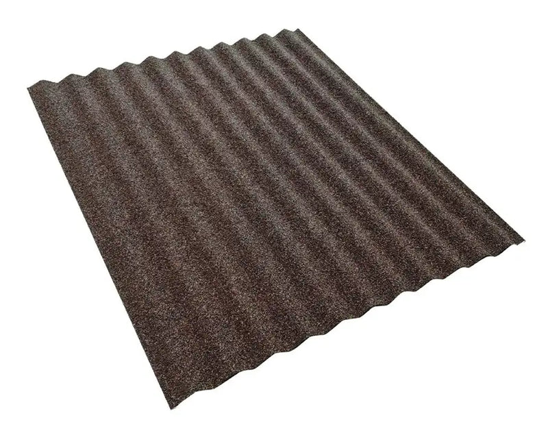 Plancha ondulada moro 2000mm gravillada