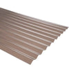 Plancha policarbonato ondulado bronce 0,5x810x3000mm