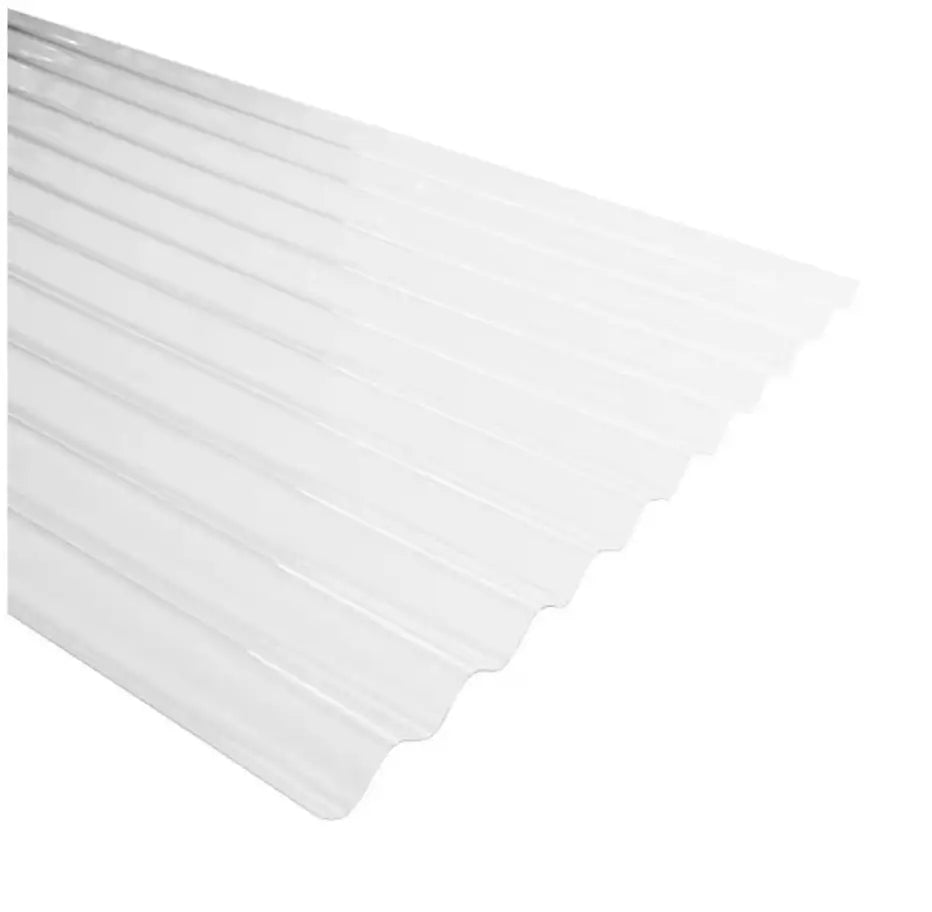 Plancha policarbonato ondulado transparente 0,5x810x3660mm