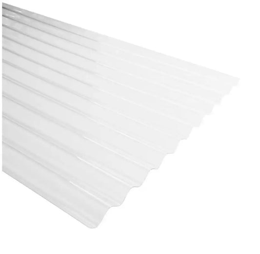 Plancha policarbonato ondulado transparente 0,5x810x3660mm