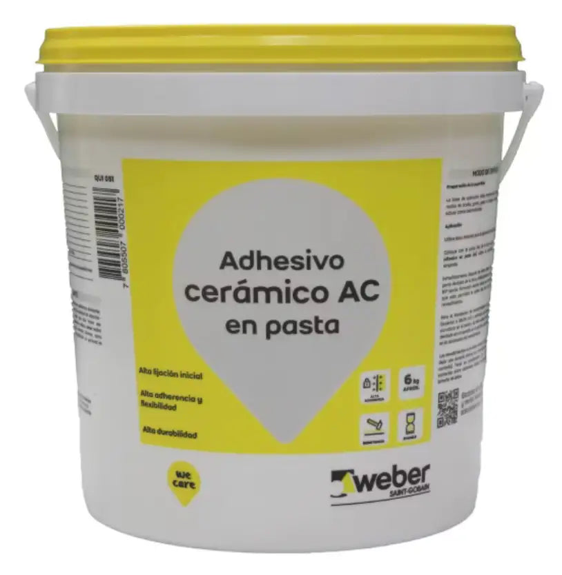 Adhesivo cerámico pasta AC 6 kg