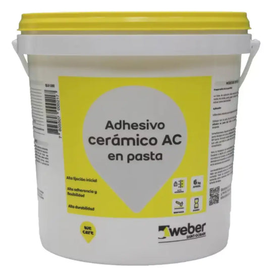 Adhesivo cerámico pasta AC 6 kg