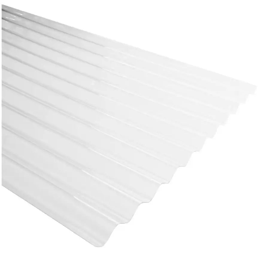 Plancha policarbonato ondulado transparente 0,5x810x2500mm