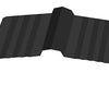 Caballete recto teja curva negro 0,4x400x3000mm