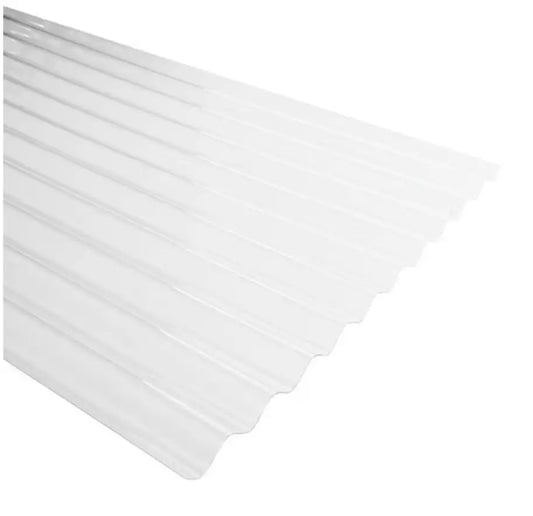 Plancha policarbonato ondulado transparente 0,5x810x3000mm