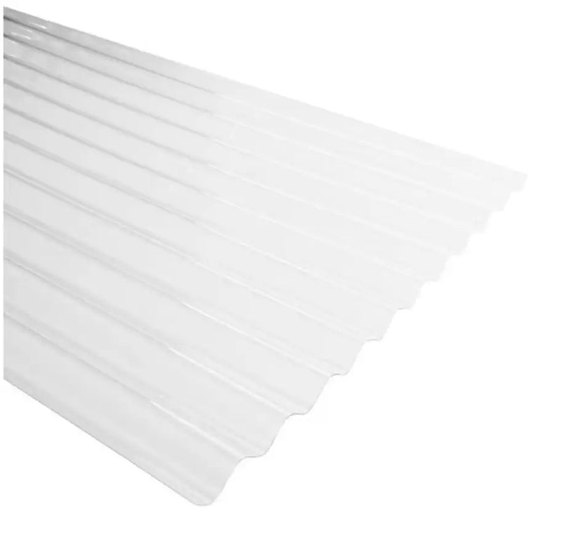 Plancha policarbonato ondulado transparente 0,5x810x3000mm