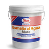 Esmalte al agua mate blanco 4 gal
