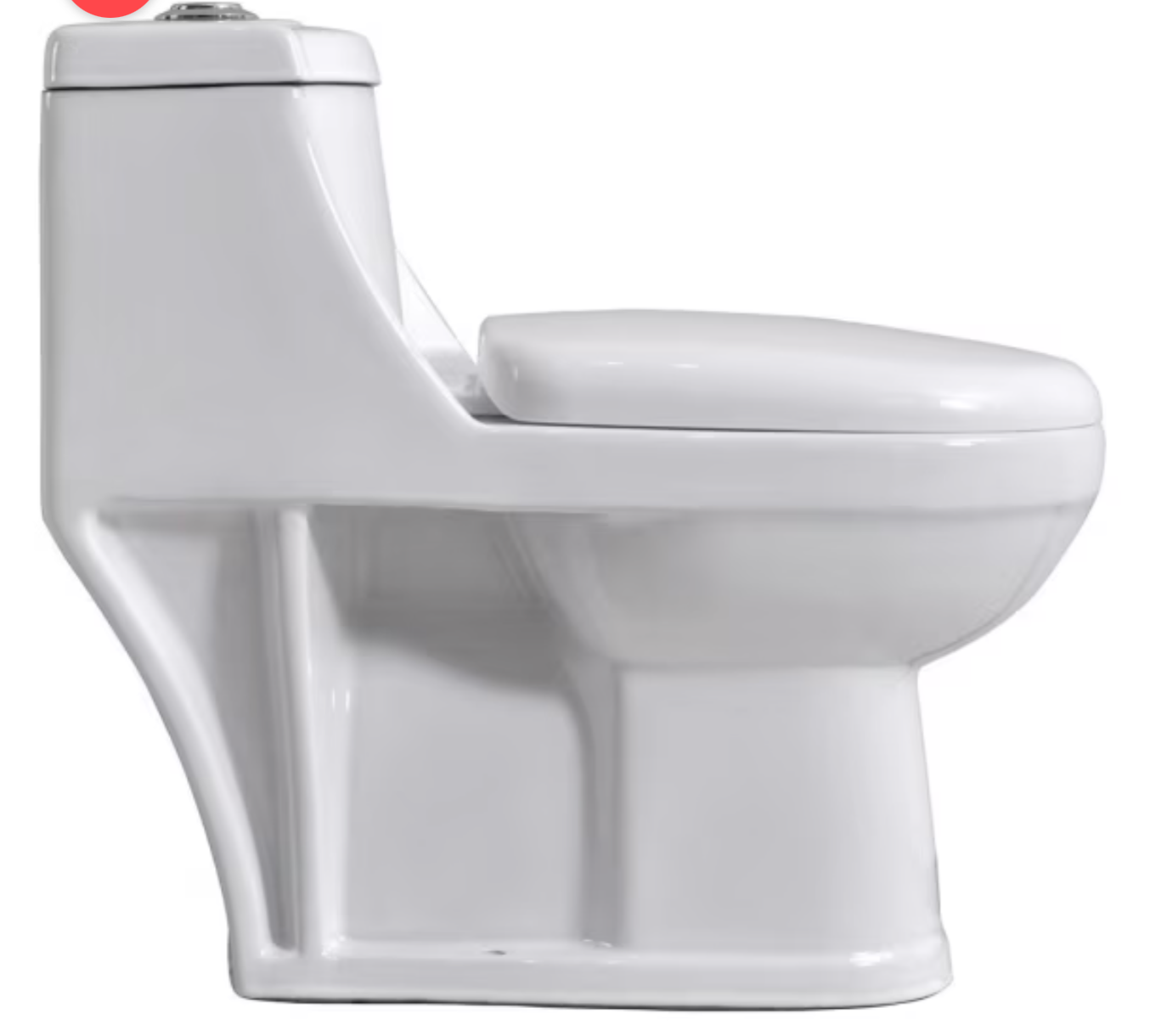WC One Piece a piso 20,5 cm 7 litros Prato blanco