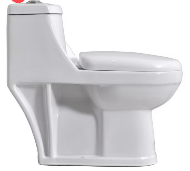 WC One Piece a piso 20,5 cm 7 litros Prato blanco