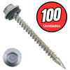 Tornillo hexagonal punta espada c/g 10 x 2" 100 unidades