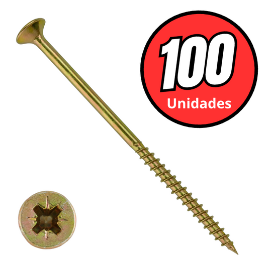Tornillo Turbo 100mm (M6X100) 100 unidades