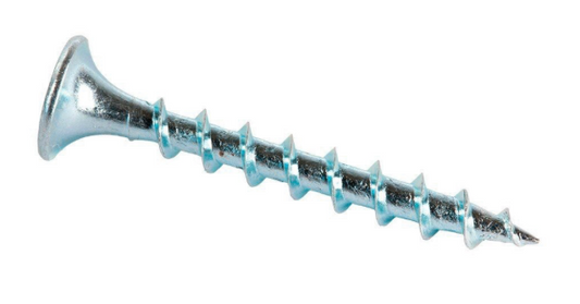 Tornillo vulcanita CRS punta fina zincado brillante - Tamaño: 6 x 1 1/4"