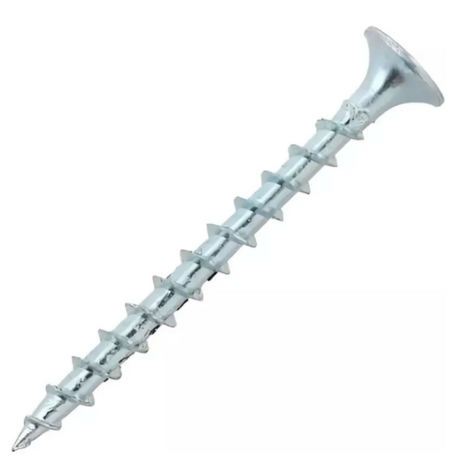 Tornillo vulcanita CRS punta fina zincado brillante - Tamaño: 8 x 4"