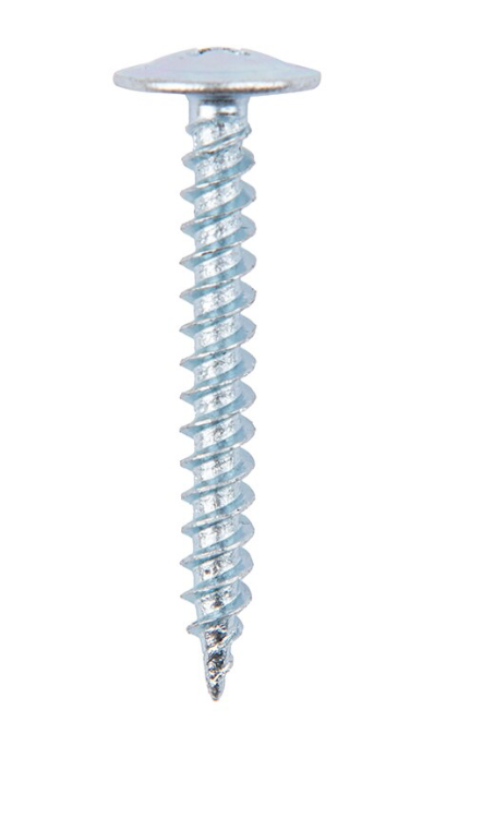 "Tornillo cabeza de lenteja punta fina zincado brillante - Tamaño: 8 x 1 1/4"