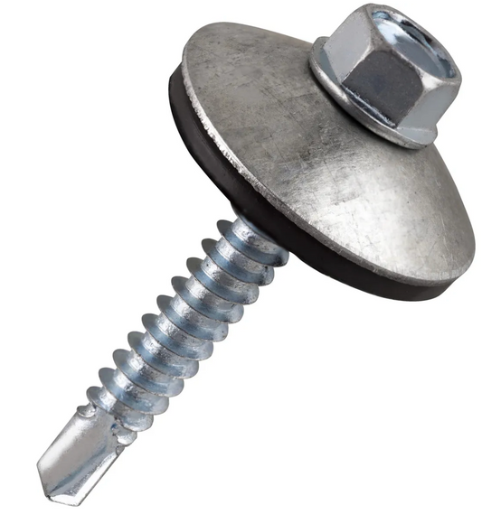 FST Tor hex punta broca para policarbonato con golilla ancha Tamaño: 12 x 1 1/2