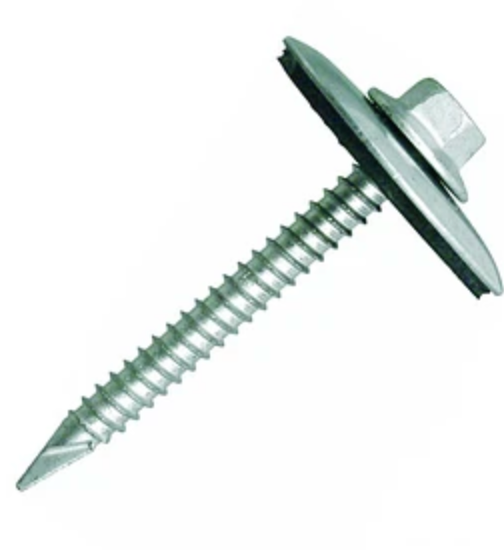 FST Tor hex punta espada para policarbonato con golilla ancha Tamaño: 12 x 1 1/2