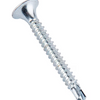 Tornillo vulcanita punta broca zincado brillante - Tamaño: 6 x 1 1/4"