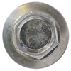 Tornillo hexagonal punta broca con golilla zincado brillante - Tamaño: 12 x 3"