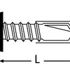 Tornillo hexagonal punta broca con golilla zincado brillante - Tamaño: 12 x 3"