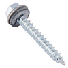 Tornillo hexagonal punta espada con golilla zincado brillante - Tamaño: 10 x 1 1/2"