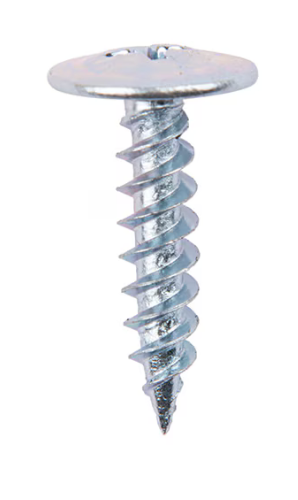 Tornillo cabeza de lenteja punta fina zincado brillante - Tamaño: 8 x 3/4"