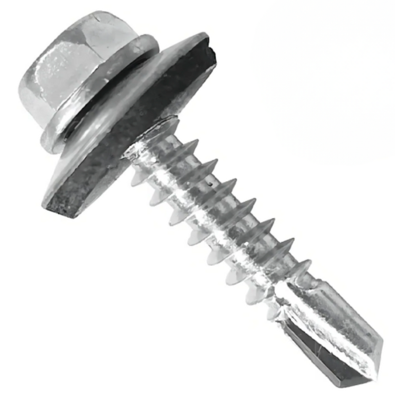 Tornillo hexagonal punta broca c/g 10-12x1/2" 100 unidades