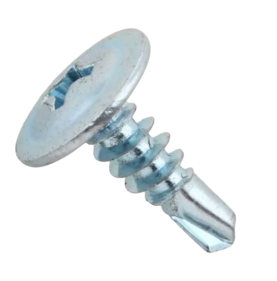 Tornillo cabeza lenteja punta broca 8x1/2" 100 unidades