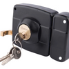 Cerradura sobreponer reja negro 111 con caja