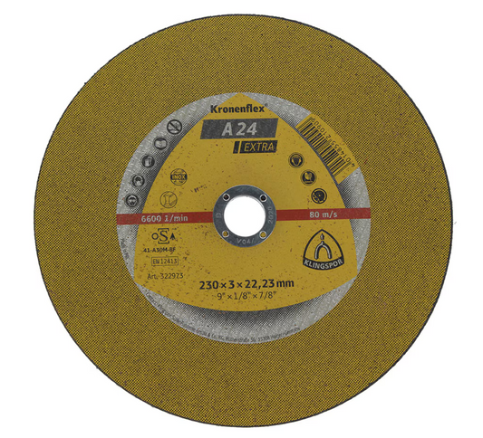 Disco corte metal 9" x 3mm extra