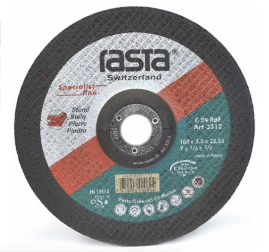 Disco corte rasta piedra 7"