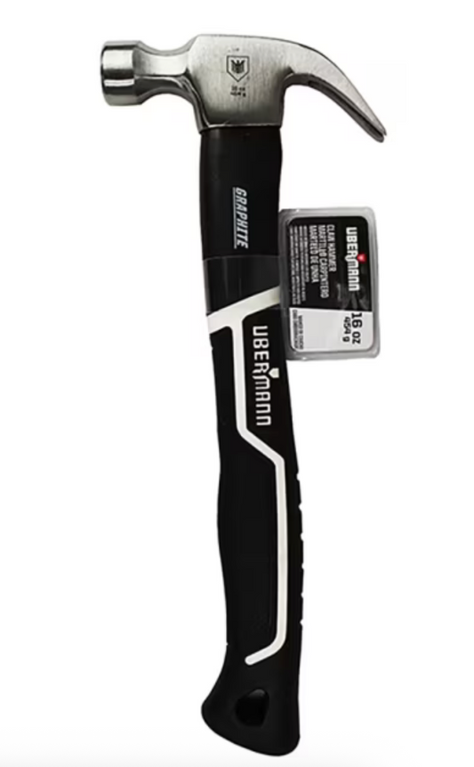 Martillo carpintero con mango de fibra 16 oz