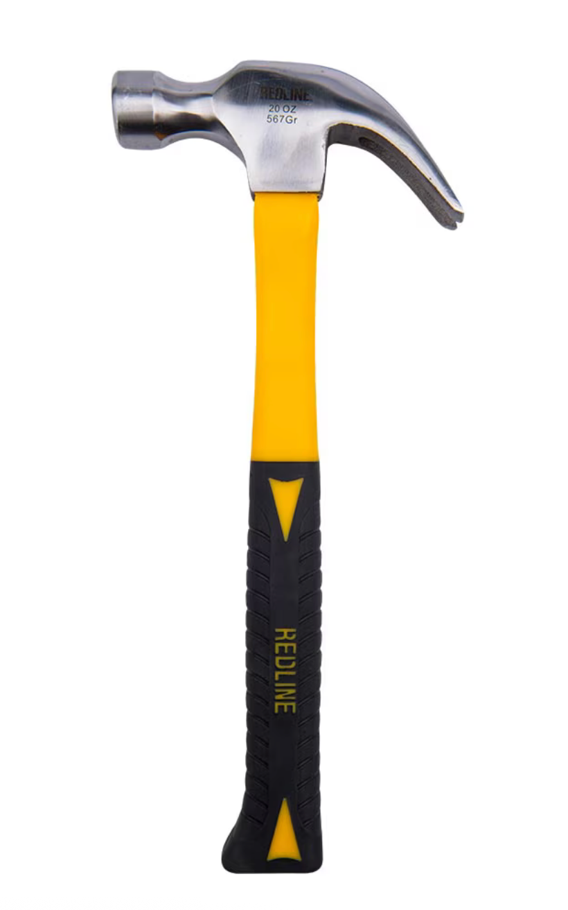 Martillo carpintero con mango de fibra vidrio 20 oz