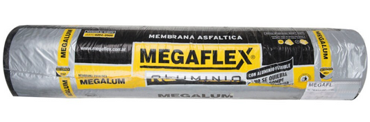 Membrana asfaltica aluminio 10x1mt