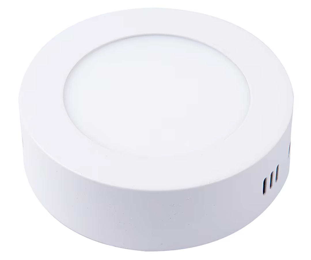 Panel led sobrepuesto redondo blanco luz fria 6w