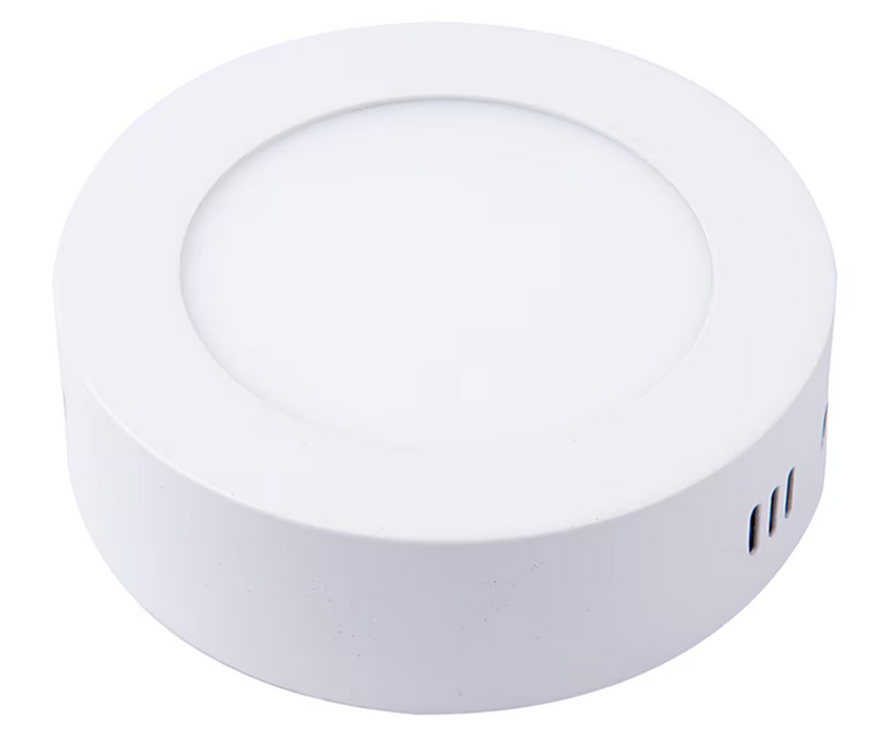 Panel led sobrepuesto redondo blanco luz fria 6w