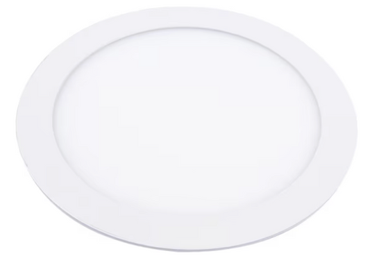 Panel led embutido redondo blanco 225mm luz calida 18w