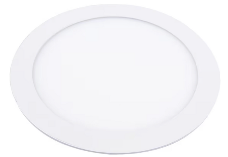 Panel led embutido redondo blanco 225mm luz calida 18w