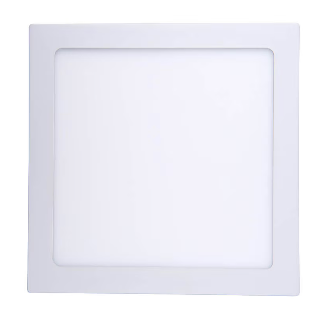 Panel led sobrepuesto cuadrado blanco luz fria 18w