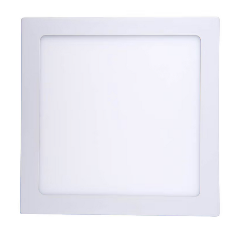 Panel led sobrepuesto cuadrado blanco luz fria 18w