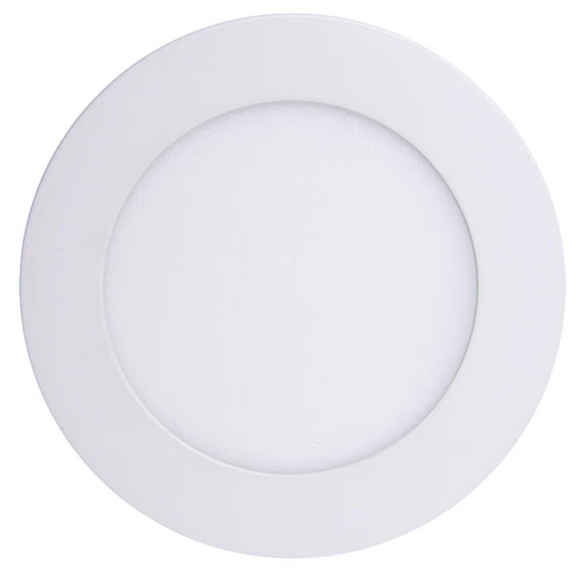 Panel led sobrepuesto redondo blanco luz fria 6w