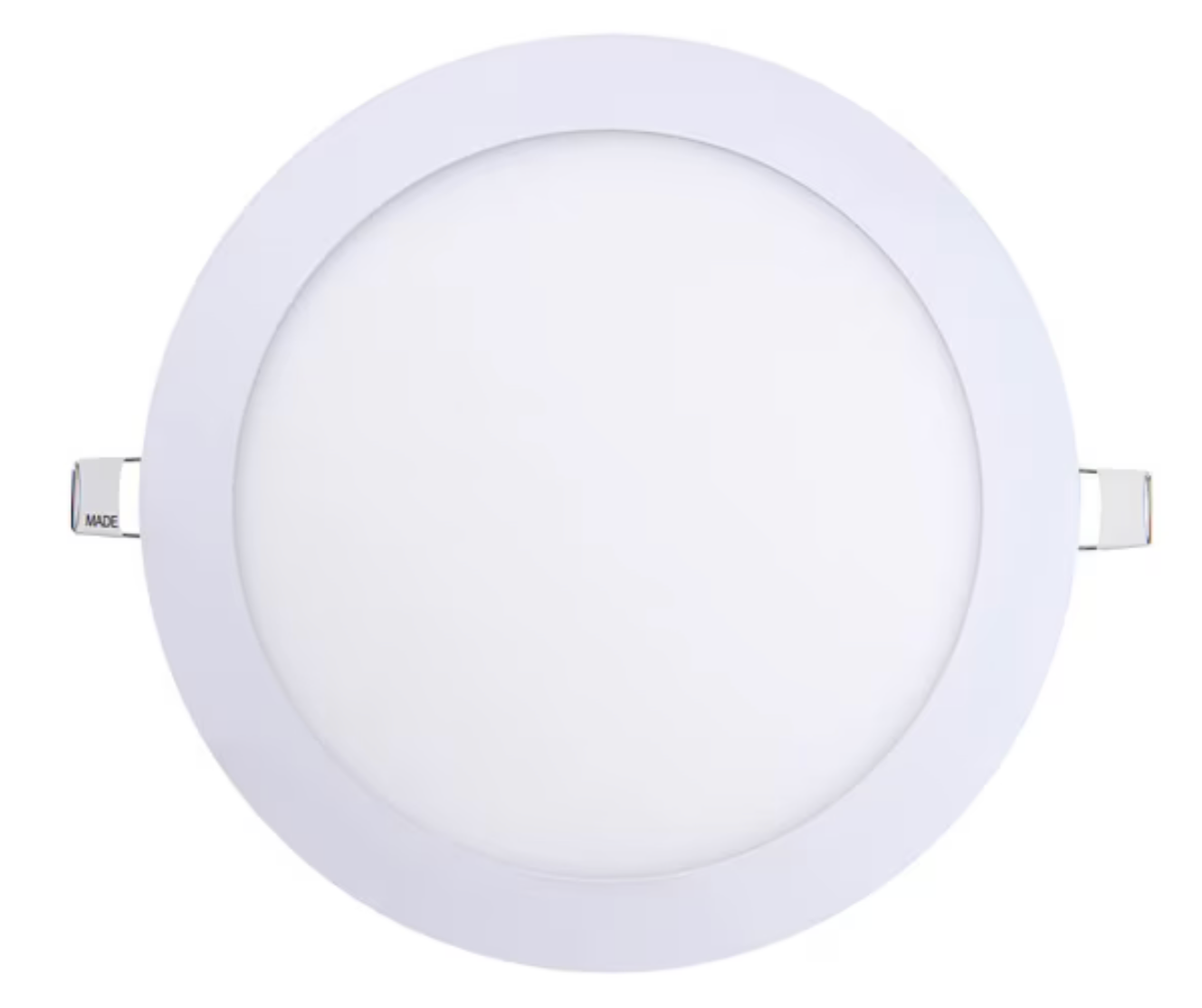 Panel led embutido redondo blanco 225mm luz fria 18w