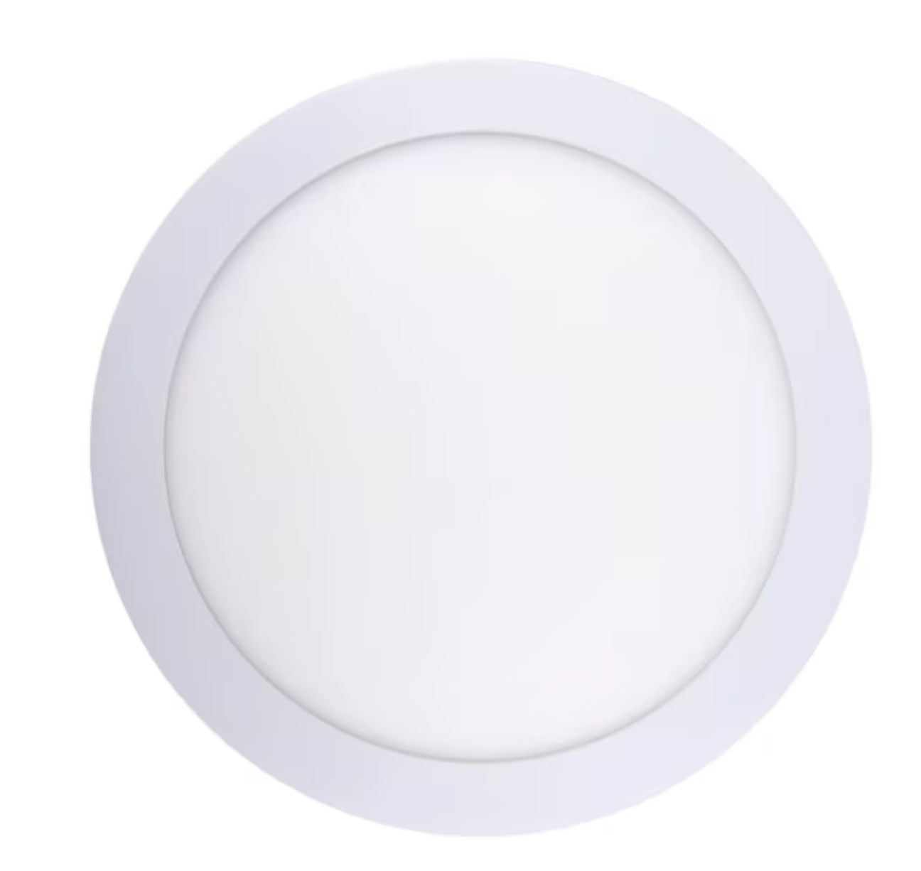 Panel led sobrepuesto redondo blanco luz fria 18w