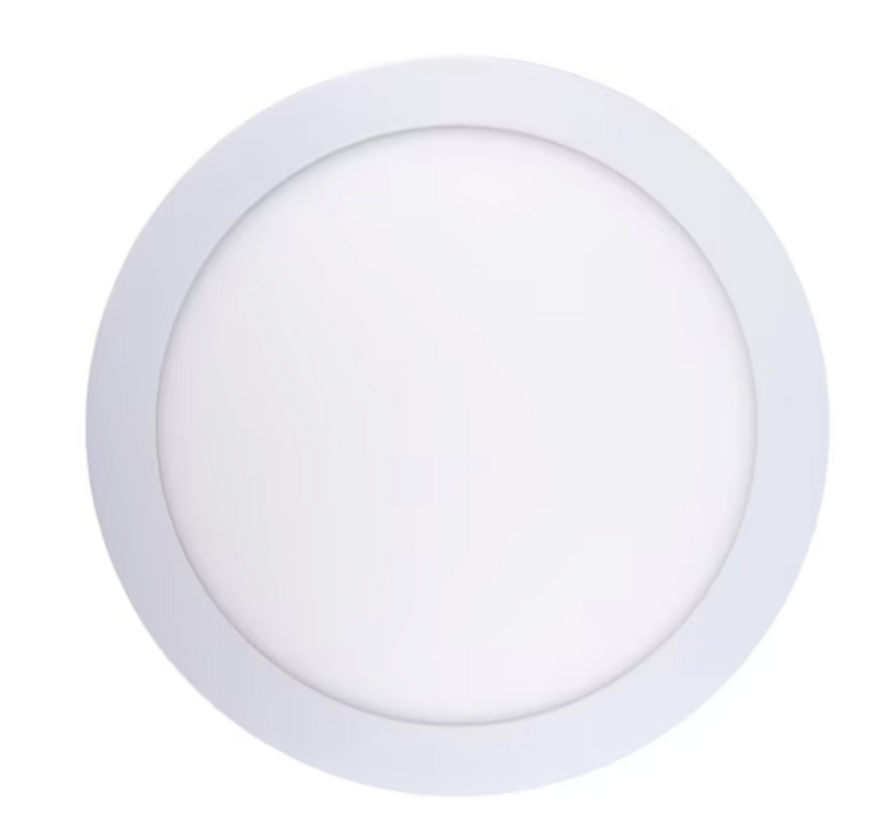 Panel led sobrepuesto redondo blanco luz fria 18w