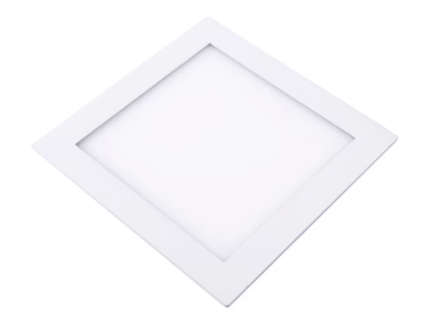Panel led embutido cuadrado blanco luz fria 12w