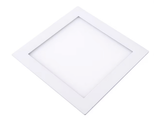 Panel led embutido cuadrado blanco luz fria 12w