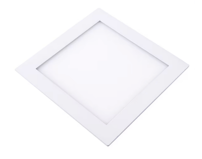 Panel led embutido cuadrado blanco luz fria 12w