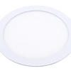 Panel led embutido redondo blanco 225mm luz fria 18w