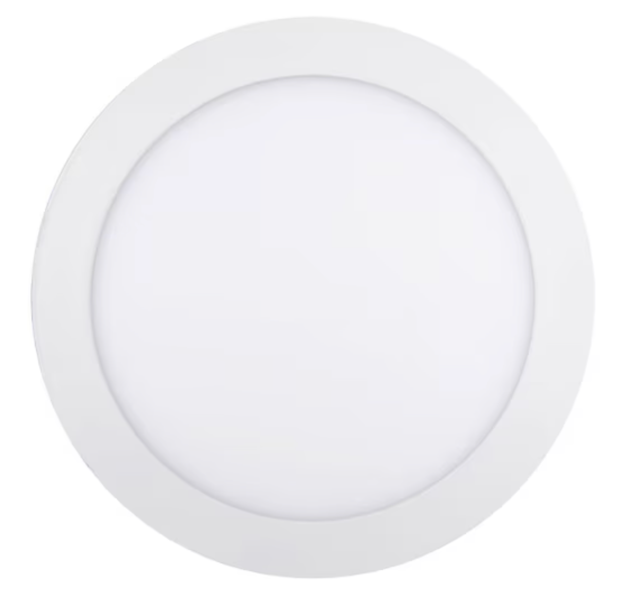 Panel led embutido redondo blanco 225mm luz calida 18w